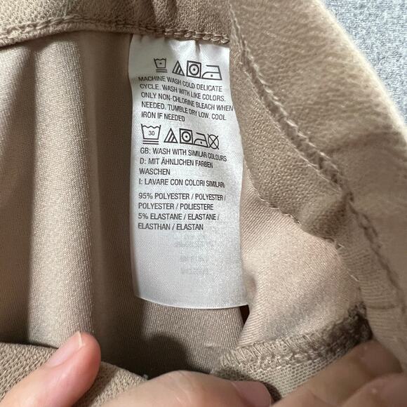 Isaac Mizrahi Live! Petite Crepe Knit Straight Leg Pant Cool Khaki, Petite 1X - Picture 8 of 8